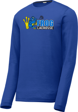 Frog Lacrosse Blue Long Sleeve CottonTouch Performance Shirt