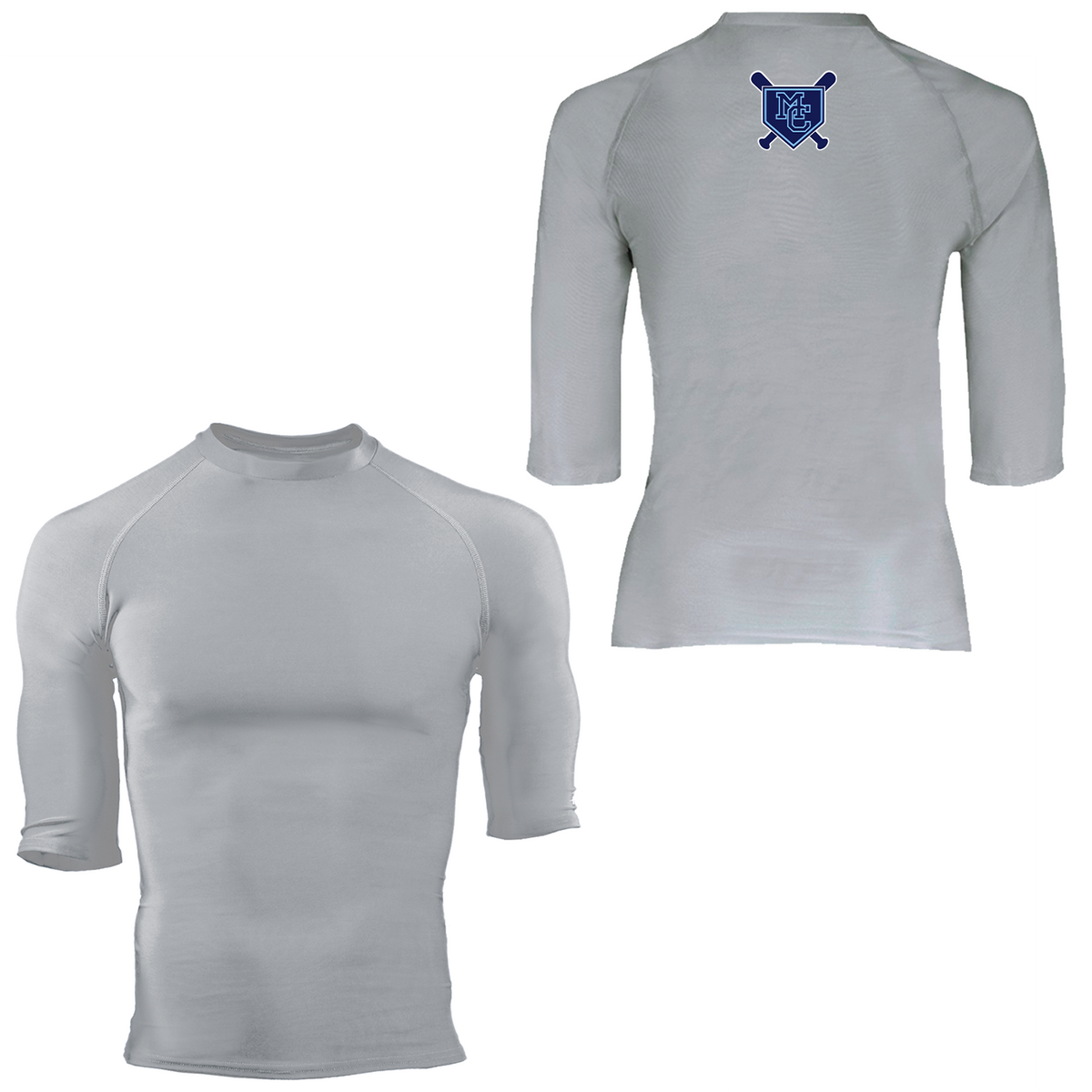 Morris Catholic Crusaders Baseball Pro-Compression 1/2 Sleeve Crew