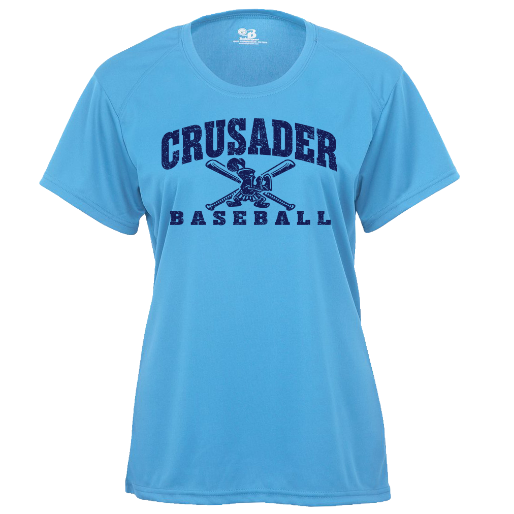 Morris Catholic Crusaders Baseball B-Core Womens Tee