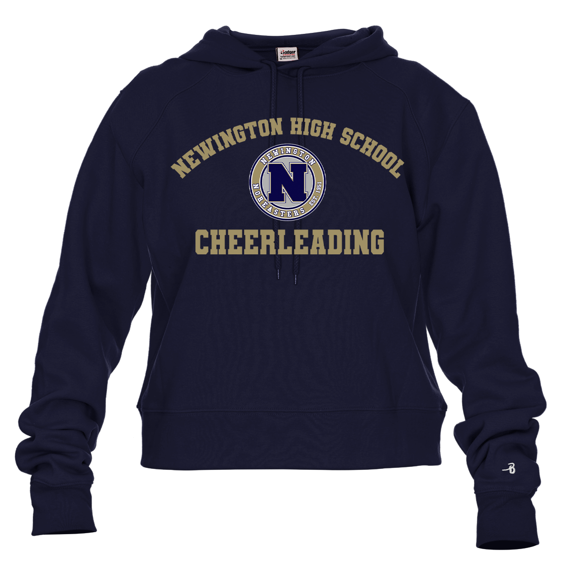 Newington HS Cheer Women's Crop Hoodie