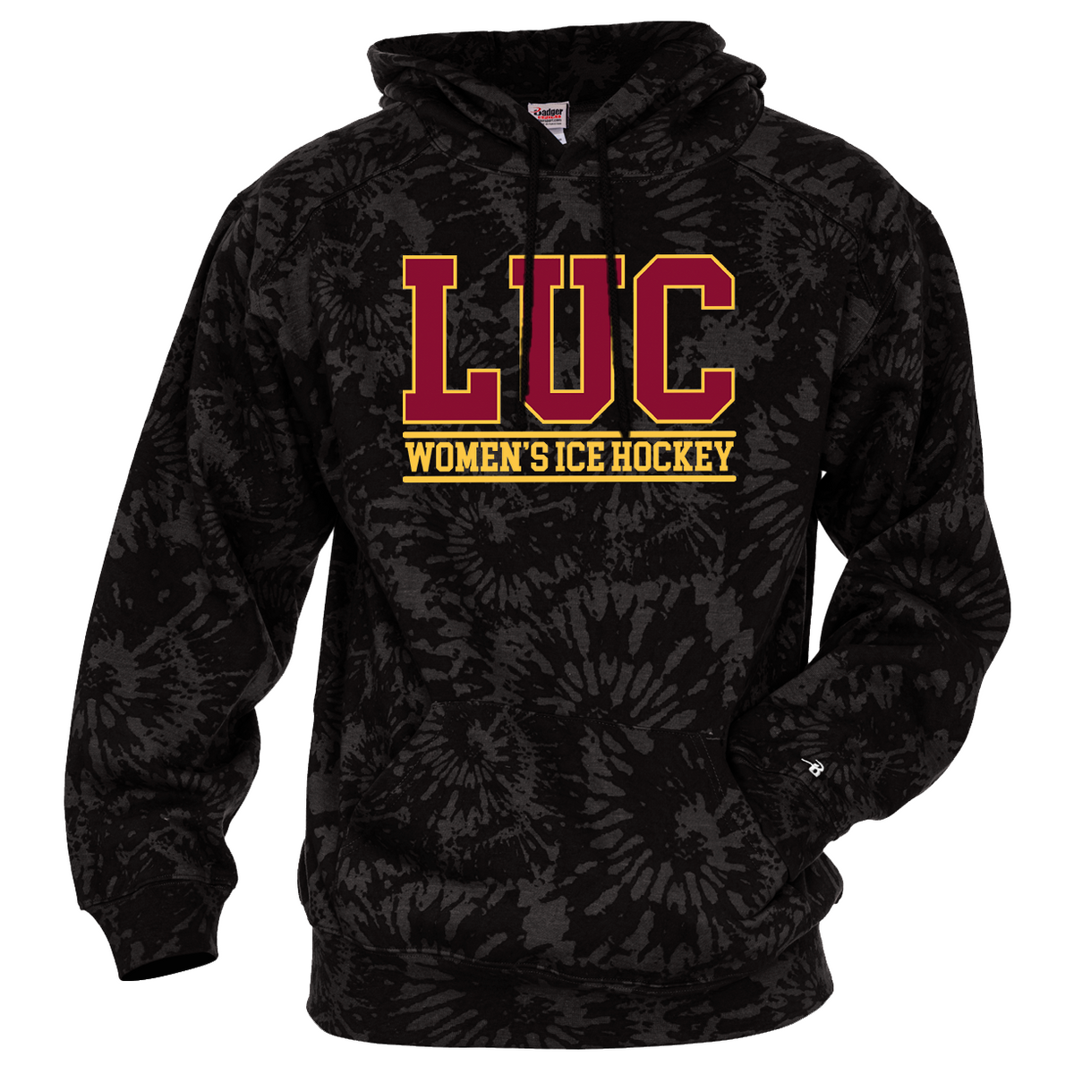 LUC Women's Ice Hockey Tie-Dye Hoodie