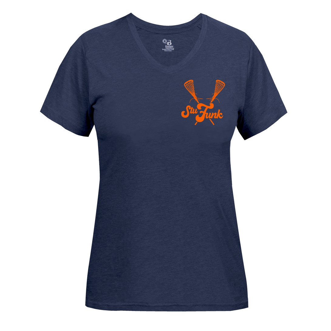 StuFunk Lacrosse Women's V-Neck Tee