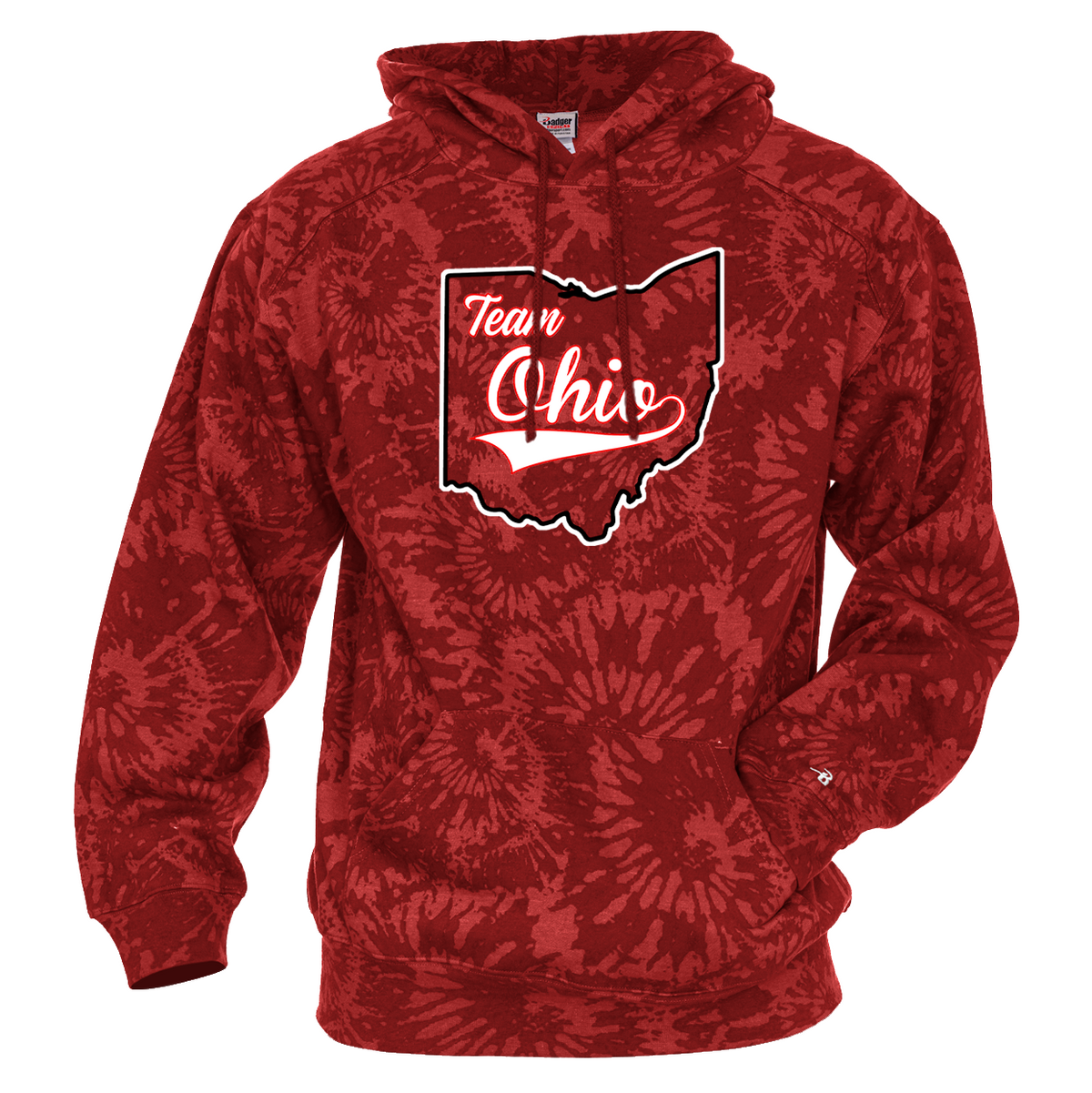 Team Ohio Softball Tie-Dye Hoodie