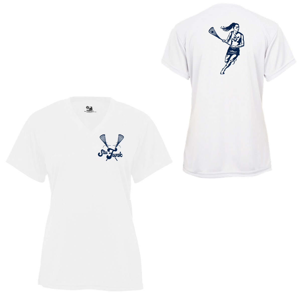 StuFunk Lacrosse Women's V-Neck Tee