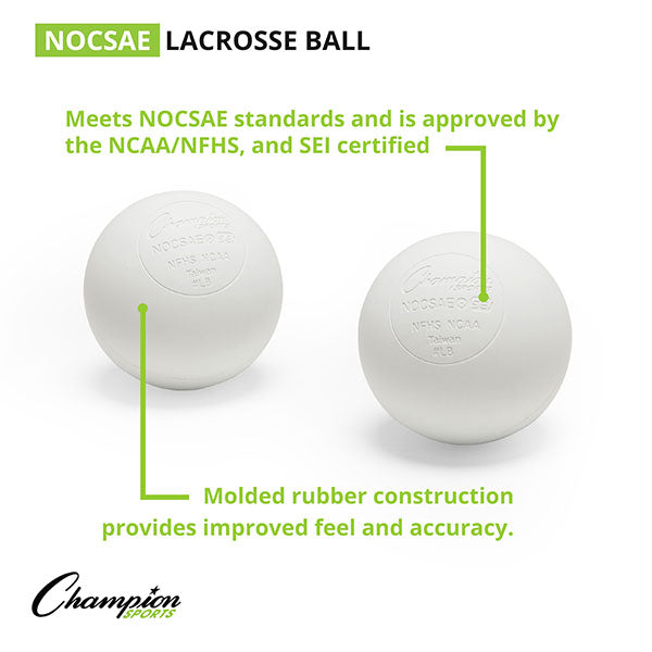 Champion Lacrosse Balls (Case 120) WHITE