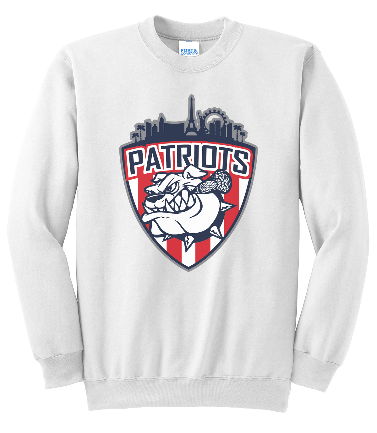Las Vegas Patriots White Crew Neck Sweatshirt