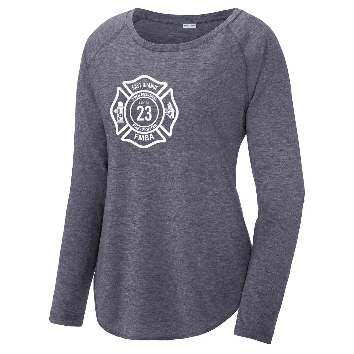 East Orange Local 23 Women's Raglan Long Sleeve CottonTouch
