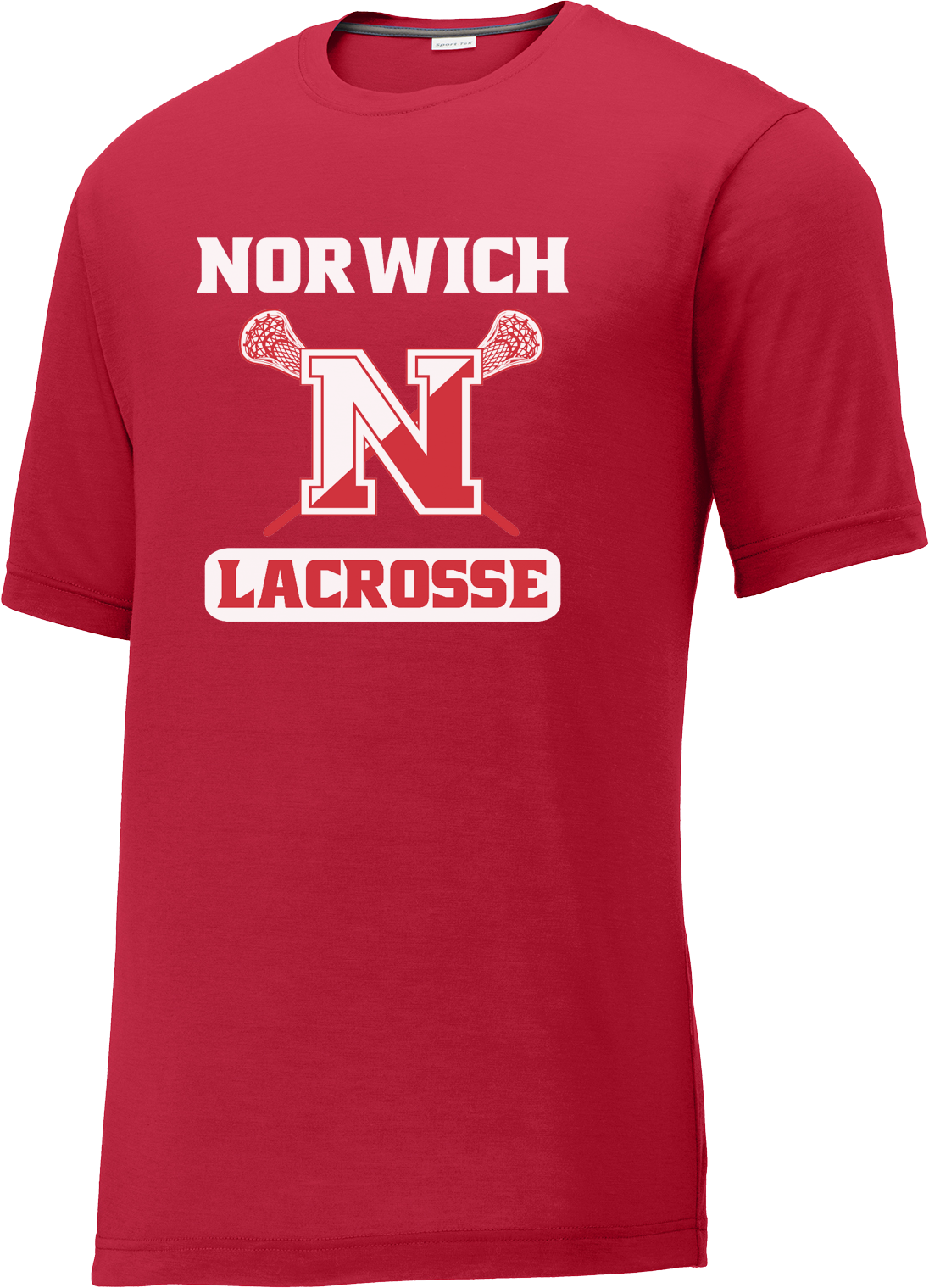 Norwich Youth Lacrosse Red CottonTouch Performance T-Shirt