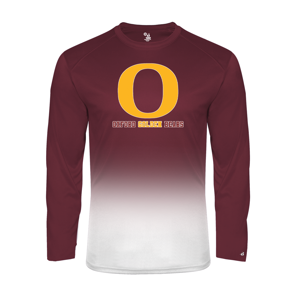 Oxford Golden Bears  Ombre Long Sleeve T-Shirt