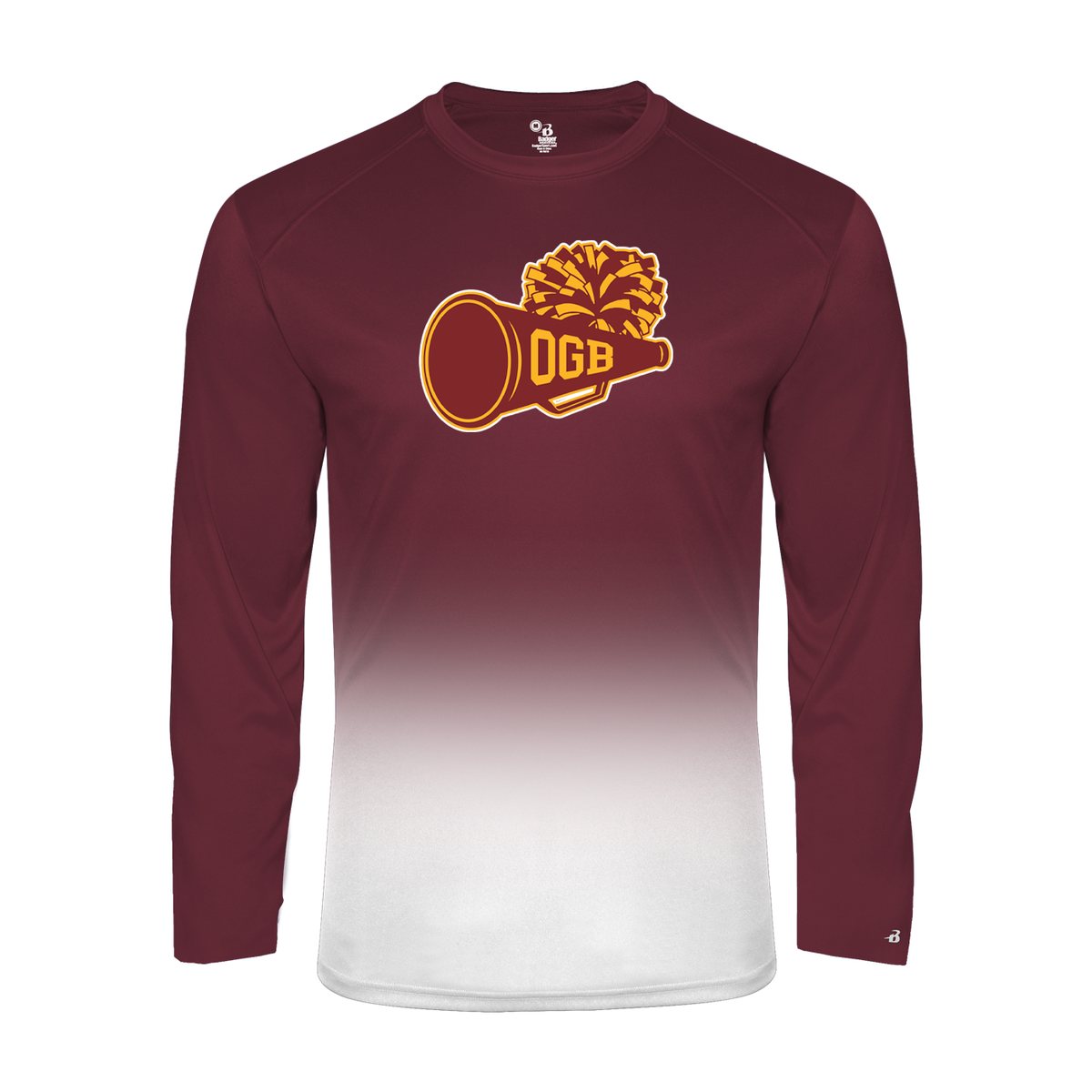 Oxford Golden Bears  Ombre Long Sleeve T-Shirt