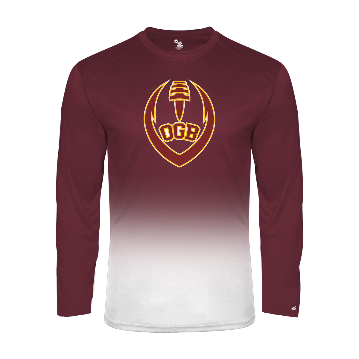 Oxford Golden Bears  Ombre Long Sleeve T-Shirt