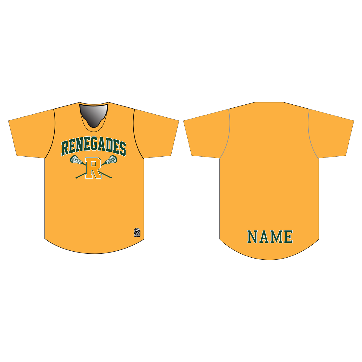 NJ Renegades Lacrosse Premium Boy's Shooting Shirt *GRADES 2-5*