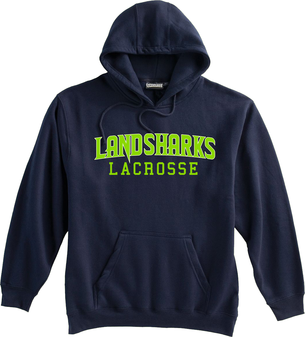 Bay Area Landsharks Navy Sweatshirt Text Logo