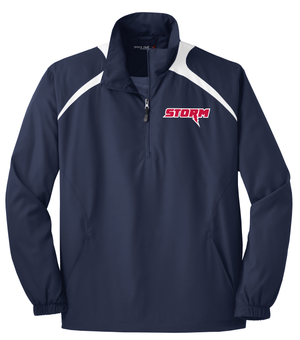 Oak Mountain Youth Lacrosse Navy/White Quarterzip