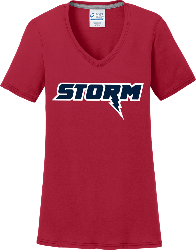 Oak Mountain Youth Lacrosse Women's Red T-Shirt