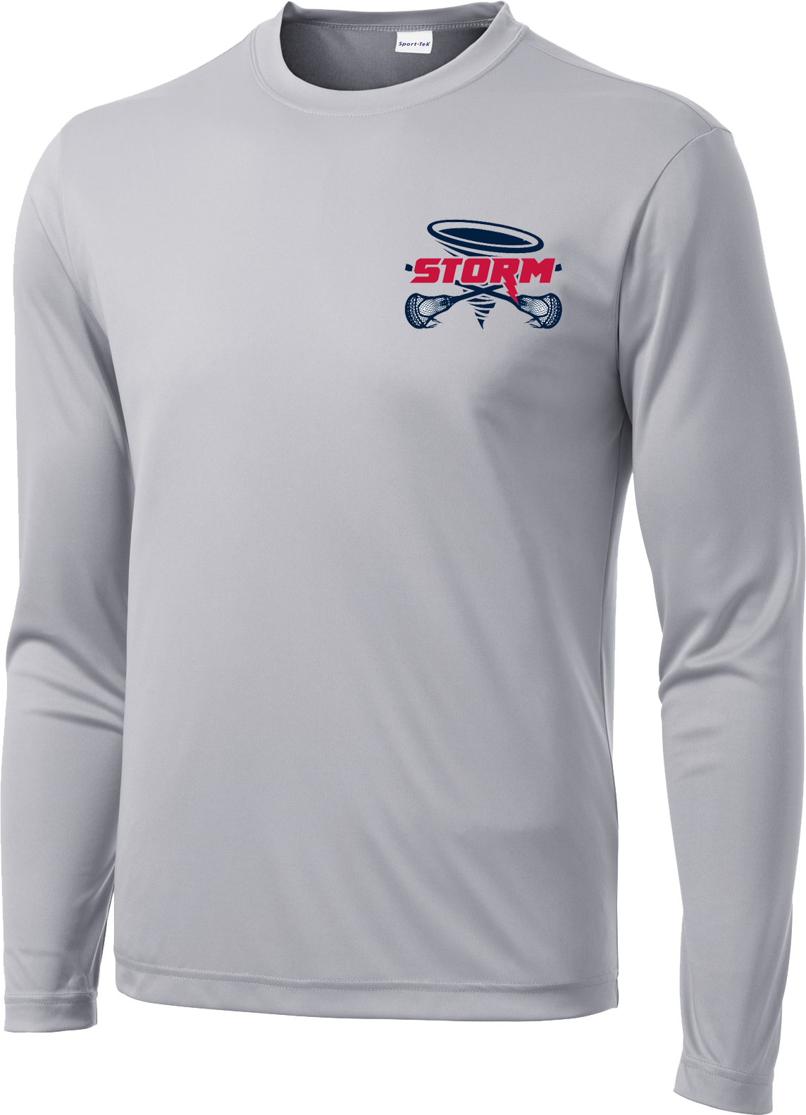 Oak Mountain Youth Lacrosse Grey Long Sleeve Performance Shirt