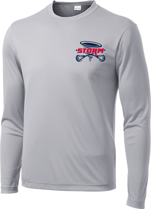 Oak Mountain Youth Lacrosse Grey Long Sleeve Performance Shirt