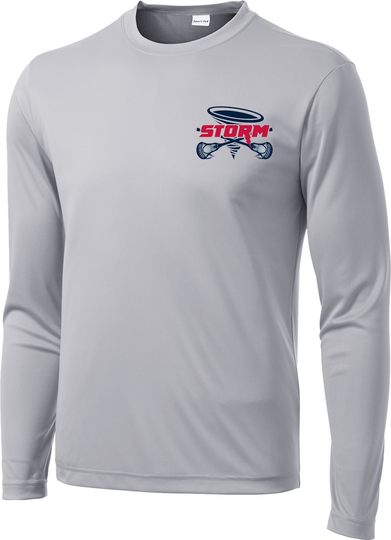 Oak Mountain Youth Lacrosse Grey Long Sleeve Performance Shirt