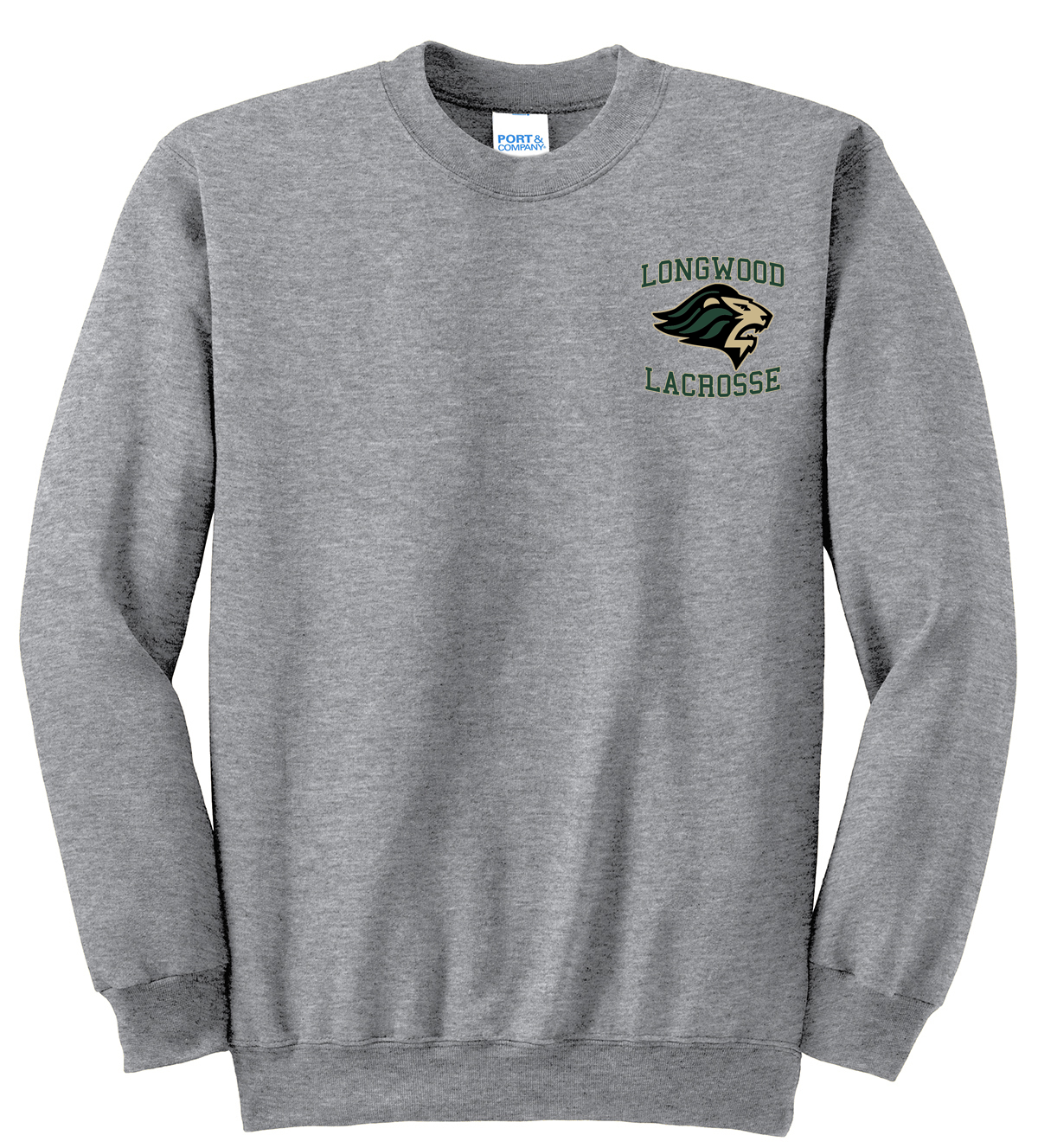 Longwood Lacrosse Grey Crew Neck Sweatshirt