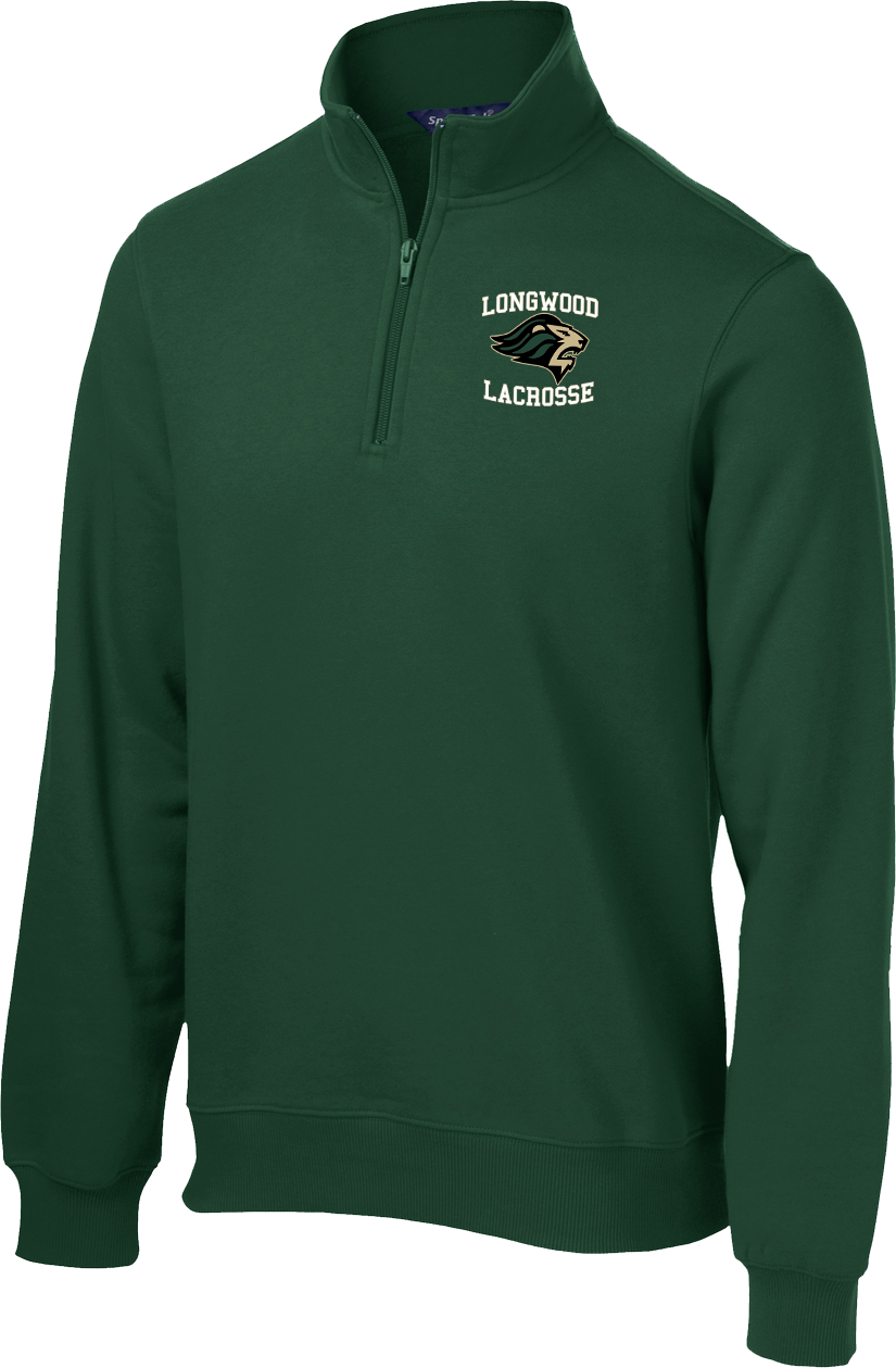 Longwood Lacrosse Green 1/4 Zip Fleece