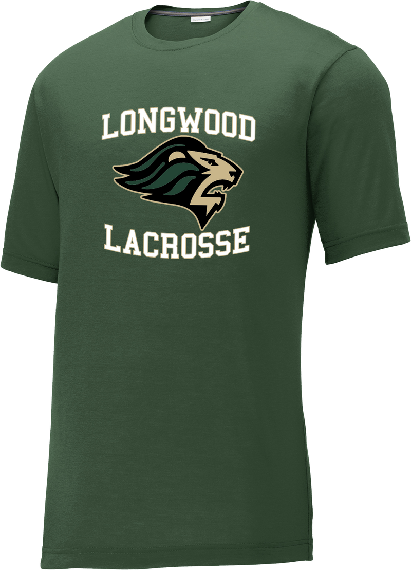 Longwood Lacrosse Green CottonTouch Performance T-Shirt