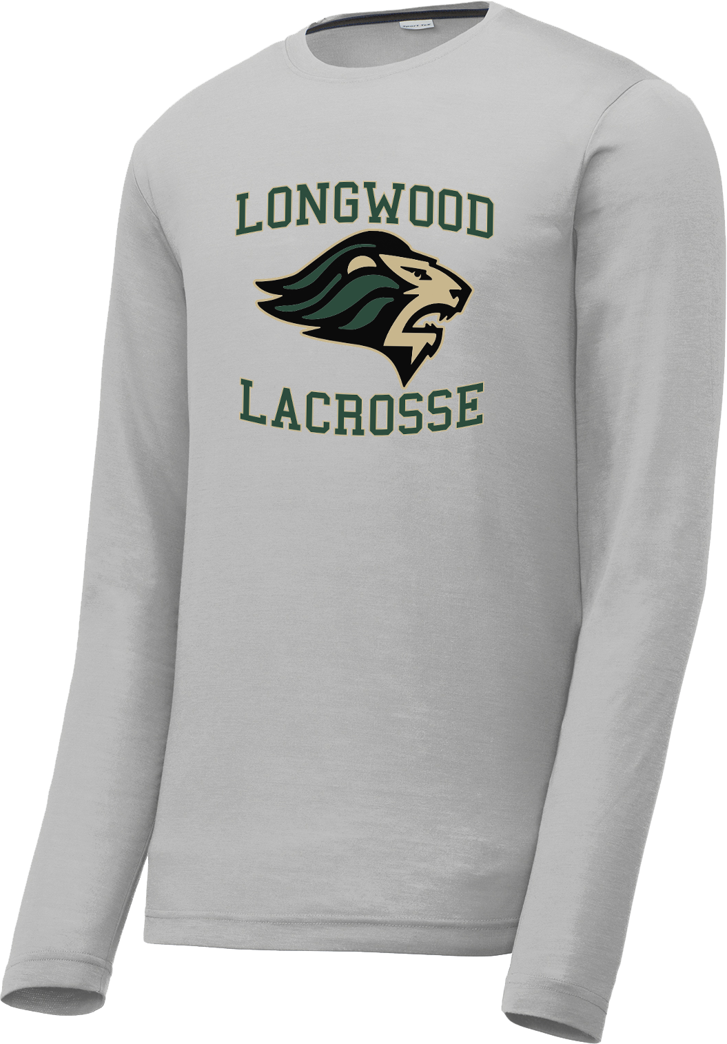 Longwood Lacrosse Grey Long Sleeve CottonTouch Performance Shirt