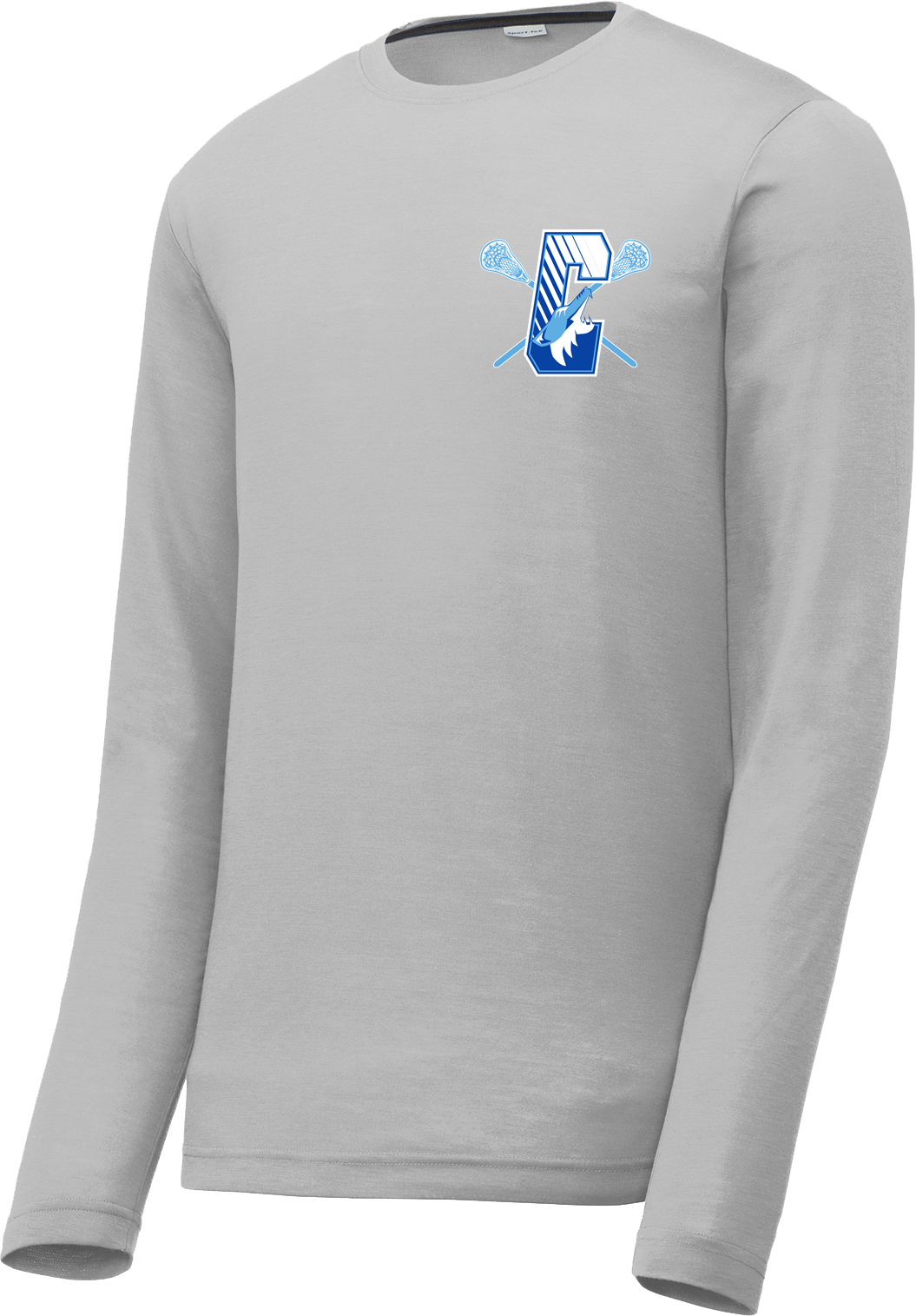 Coyotes Lacrosse Silver Long Sleeve CottonTouch Performance Shirt